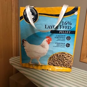 Up-Cycled Feed Bag Tote Bag